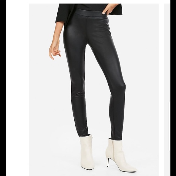 Express Pants - Express faux leather black leggings